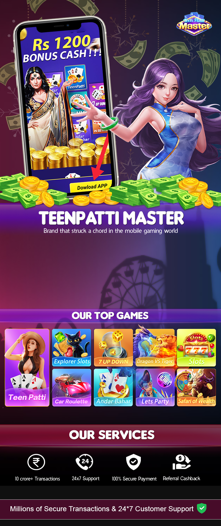 Teen Patti Master App Download & Bouns Rs-1400